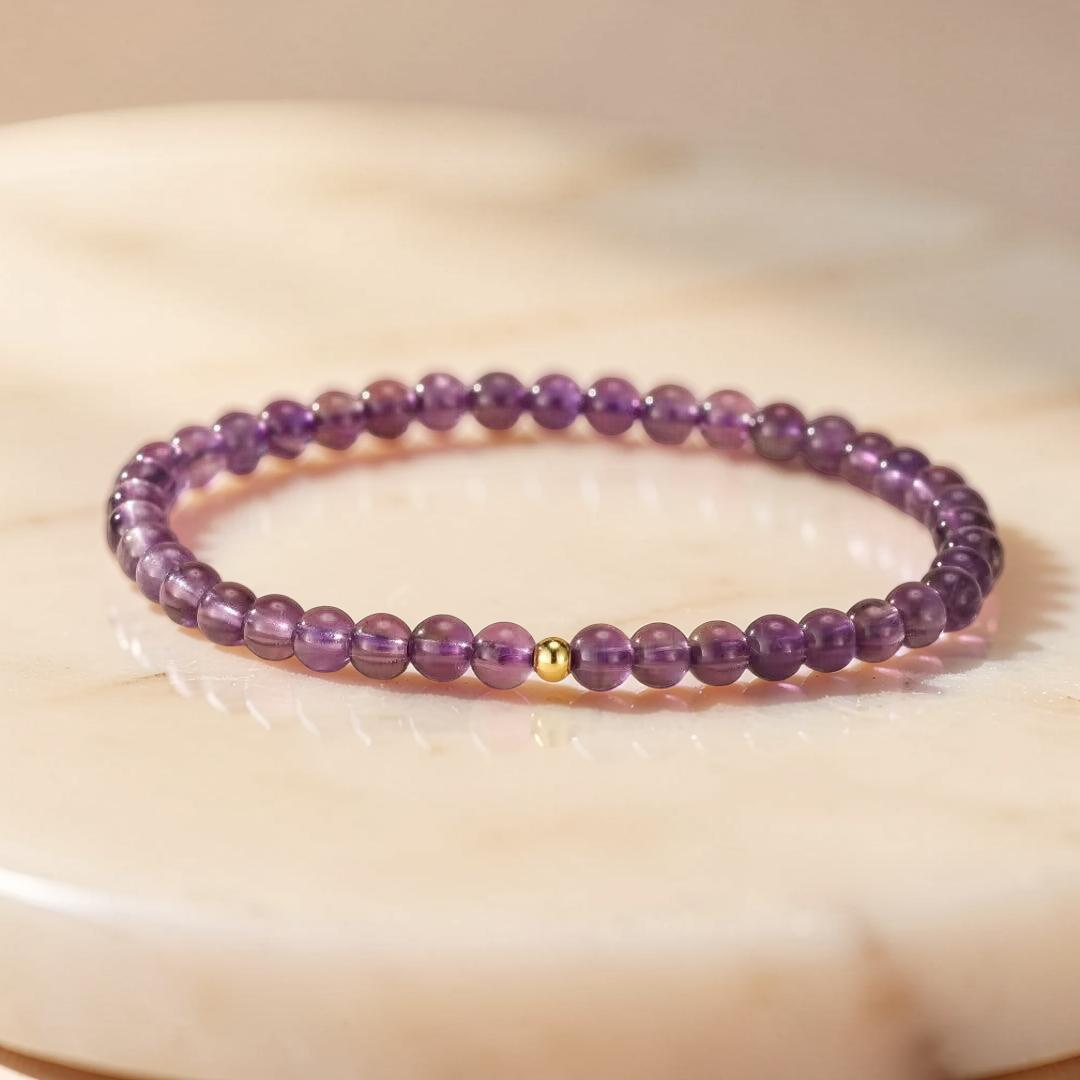 Bracelet Améthyste – Vibrations Pures, Argent 925