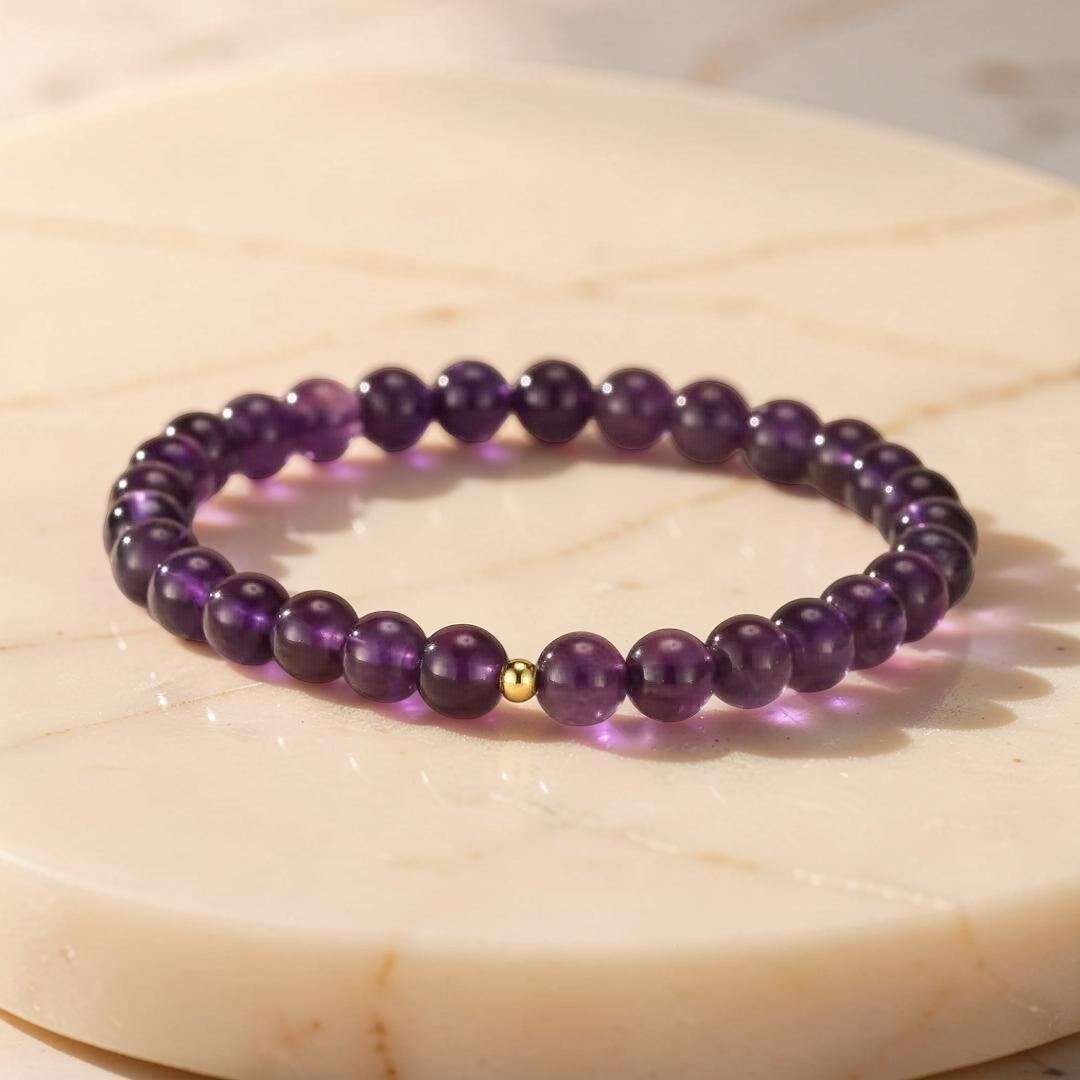 Bracelet Améthyste – Vibrations Pures, Argent 925