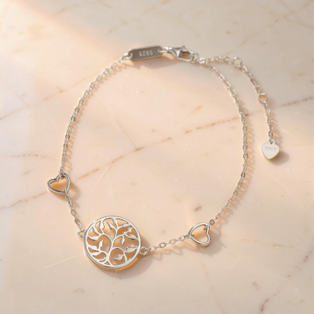Bracelet Arbre de Vie – Amour et Vitalité, Argent 925