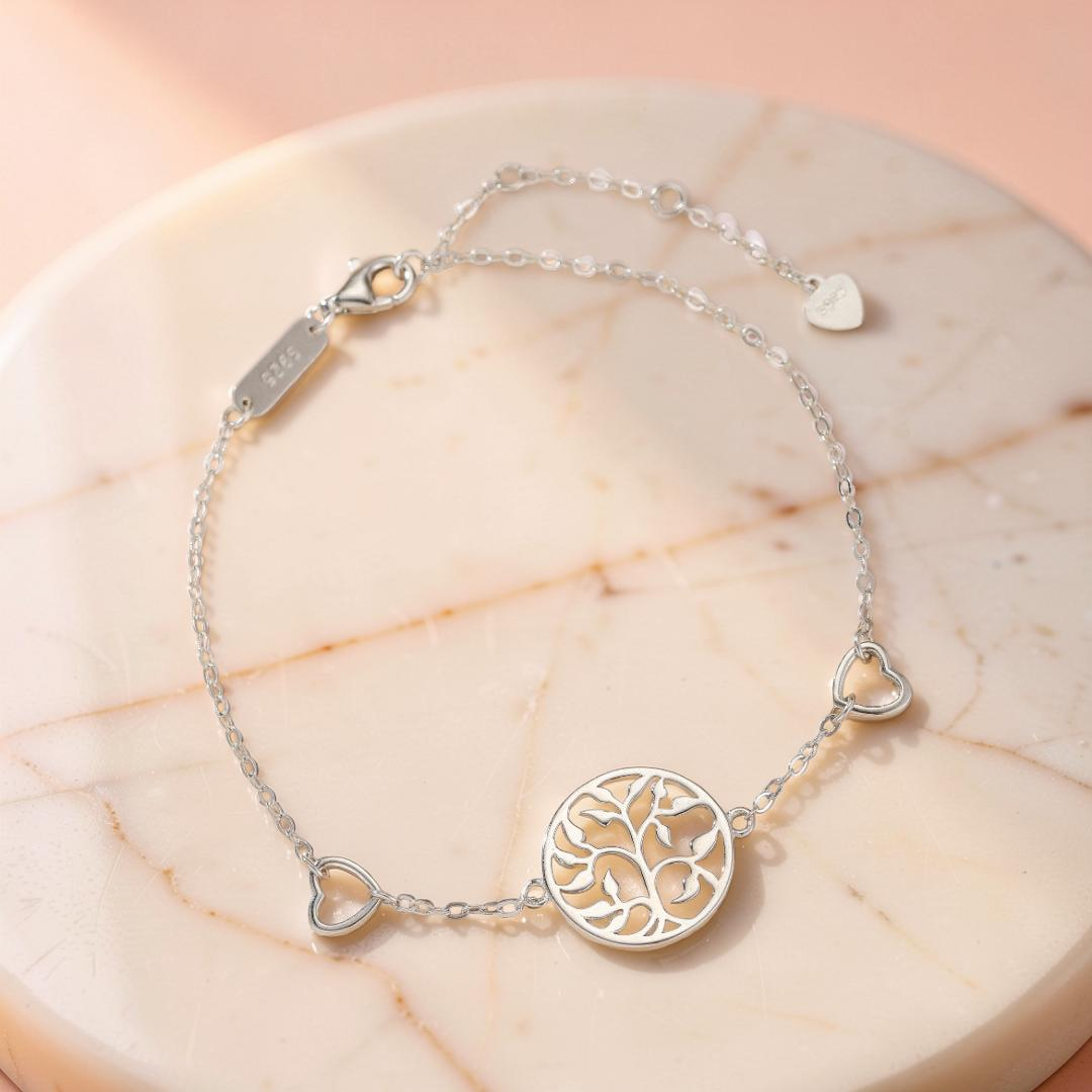 Bracelet Arbre de Vie – Amour et Vitalité, Argent 925