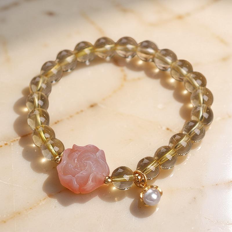 Bracelet Citrine – Fleur d'Abondance