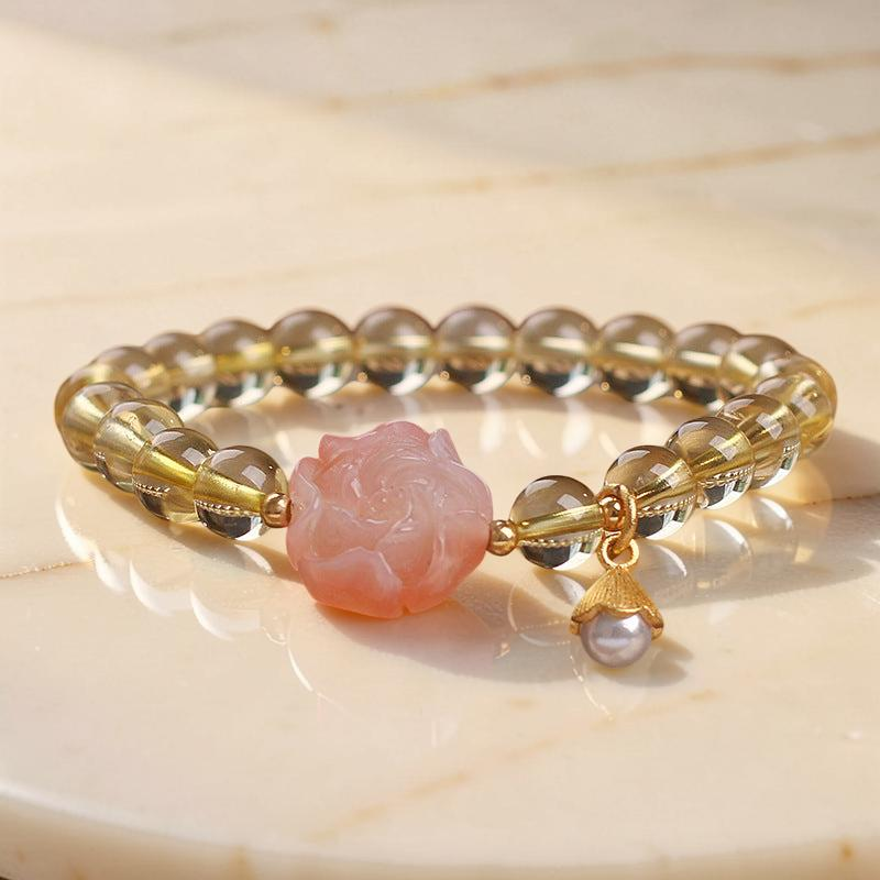 Bracelet Citrine – Fleur d'Abondance