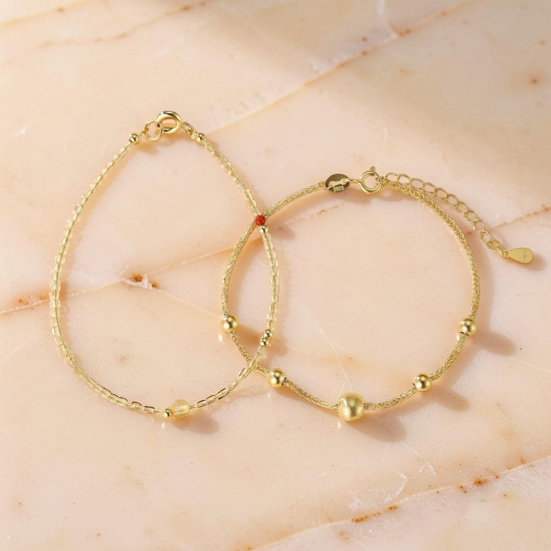 Bracelet Citrine – Lueur de Prospérité