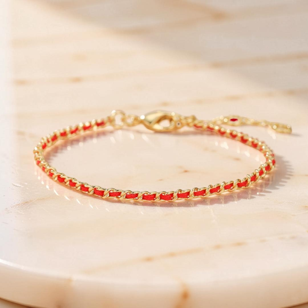 Bracelet Cordon Rouge – Chaîne de Protection