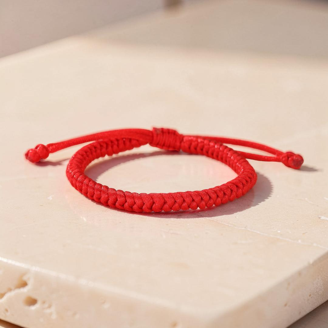 Bracelet Cordon Rouge – Gardien de l’Âme