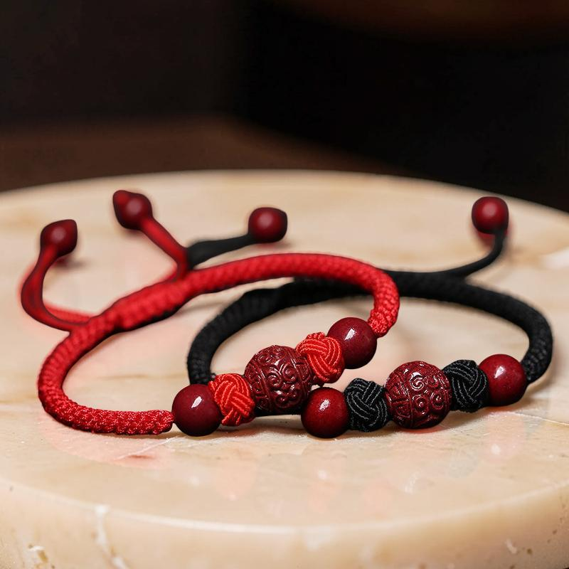 Bracelet Cinabre et Fil Rouge – Chance et Bonheur