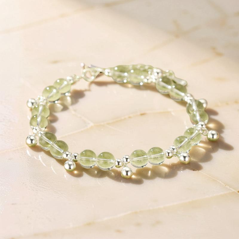 Bracelet Cristal de Roche – Éclat de Pureté, Argent