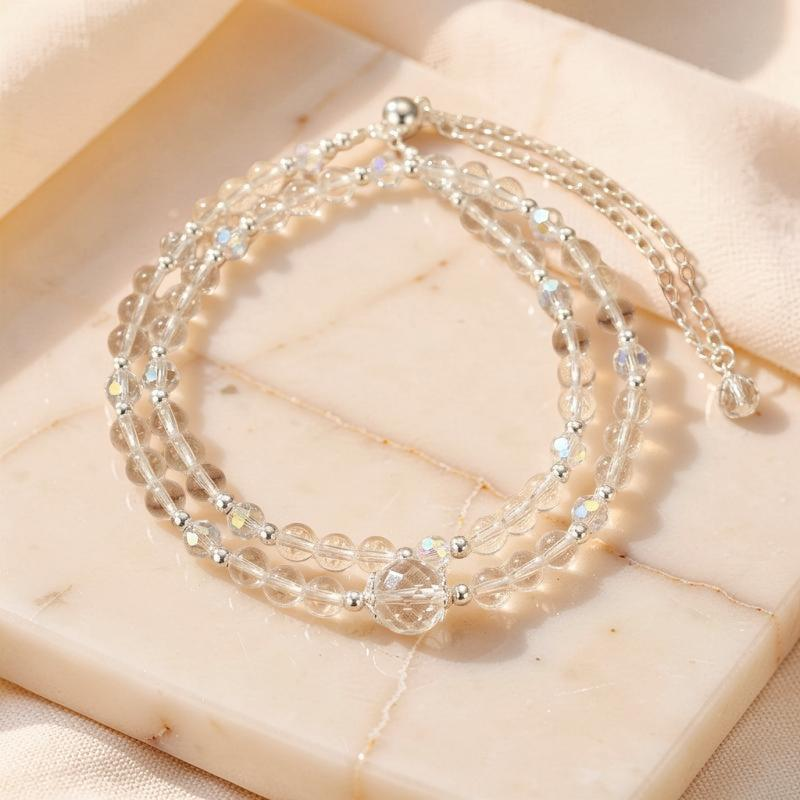 Bracelet Cristal de Roche – Royauté Céleste