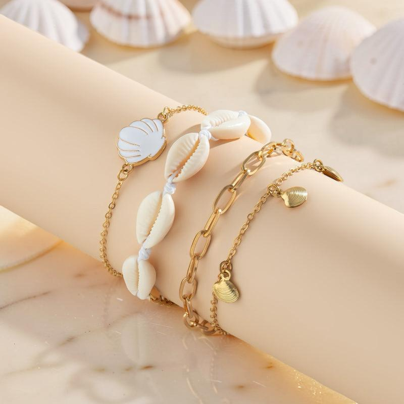 Bracelet de Cheville Coquillage – Caresse de l'Atlantide