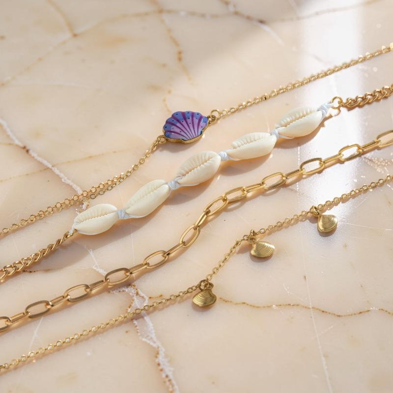 Bracelet de Cheville Coquillage – Caresse de l'Atlantide