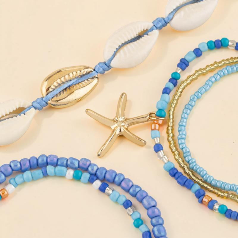 Bracelet de Cheville Coquillage – Étoile de Mer