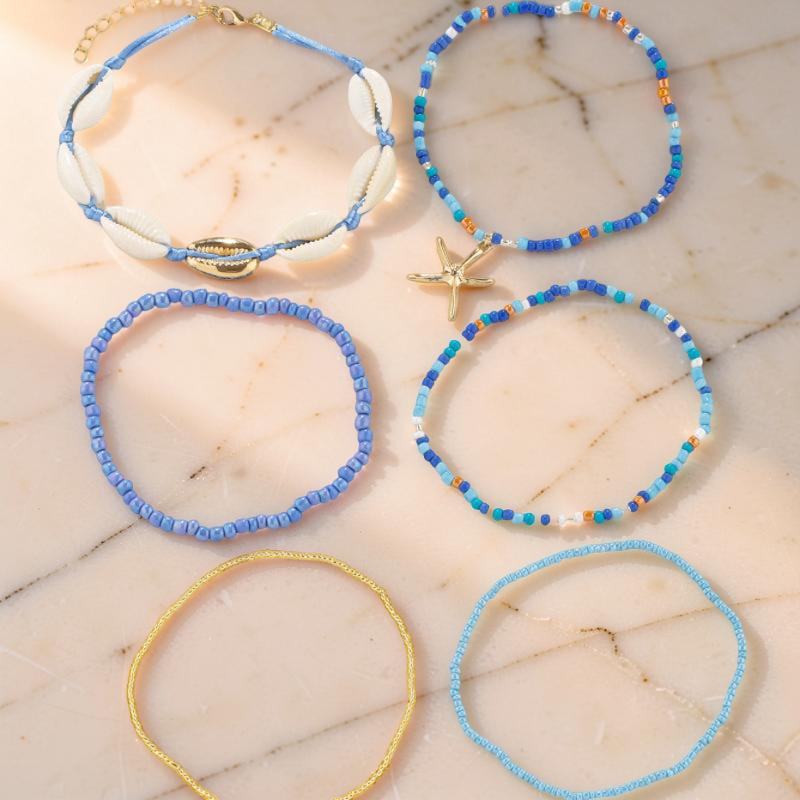 Bracelet de Cheville Coquillage – Étoile de Mer