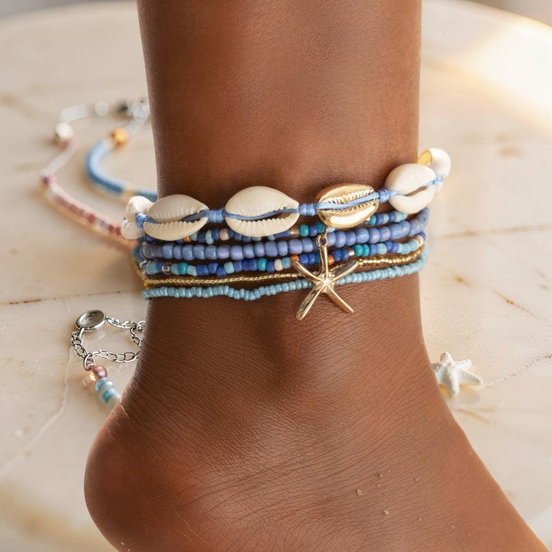 Bracelet de Cheville Coquillage – Étoile de Mer