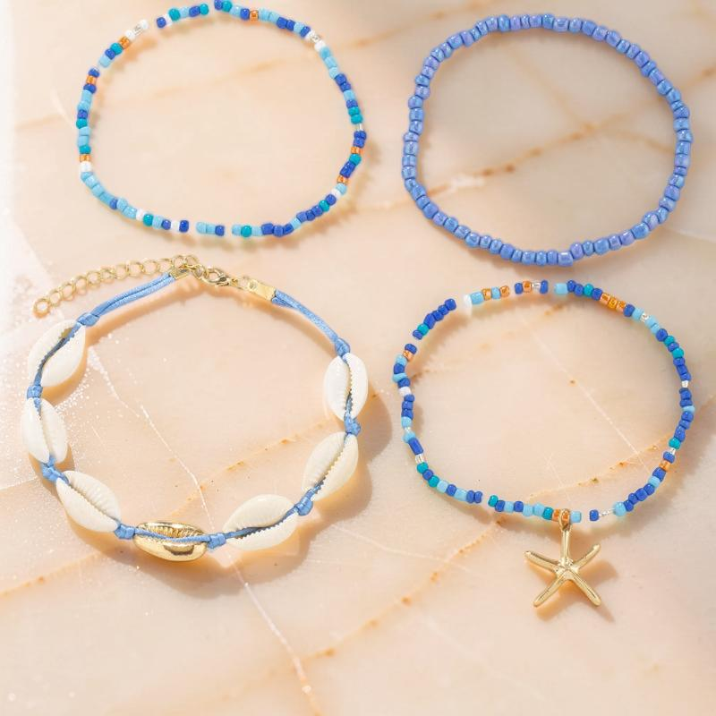 Bracelet de Cheville Coquillage – Étoile de Mer