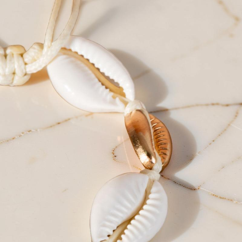 Bracelet de Cheville Coquillage – Perle des Mers