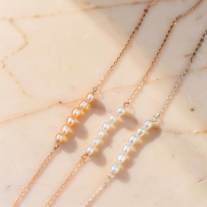 Bracelet de Cheville Perle – Charme Délicat, Argent