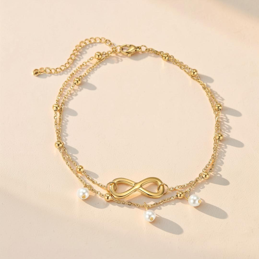 Bracelet De Cheville Perle – Élégance Intemporelle