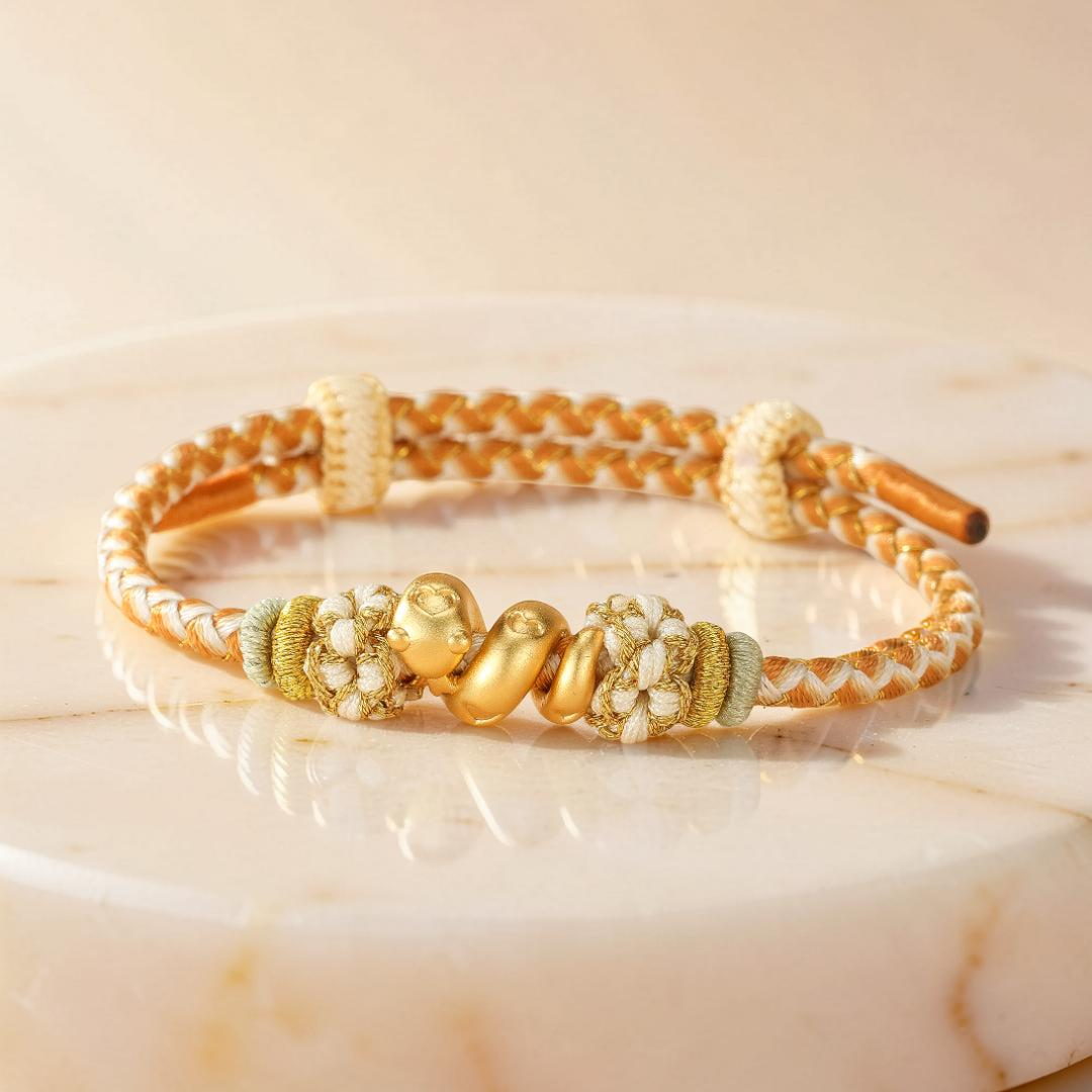 Bracelet Fil Rouge – Corde Enchantée, Argent 999