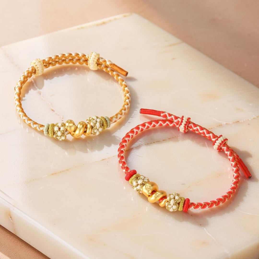 Bracelet Fil Rouge – Corde Enchantée, Argent 999