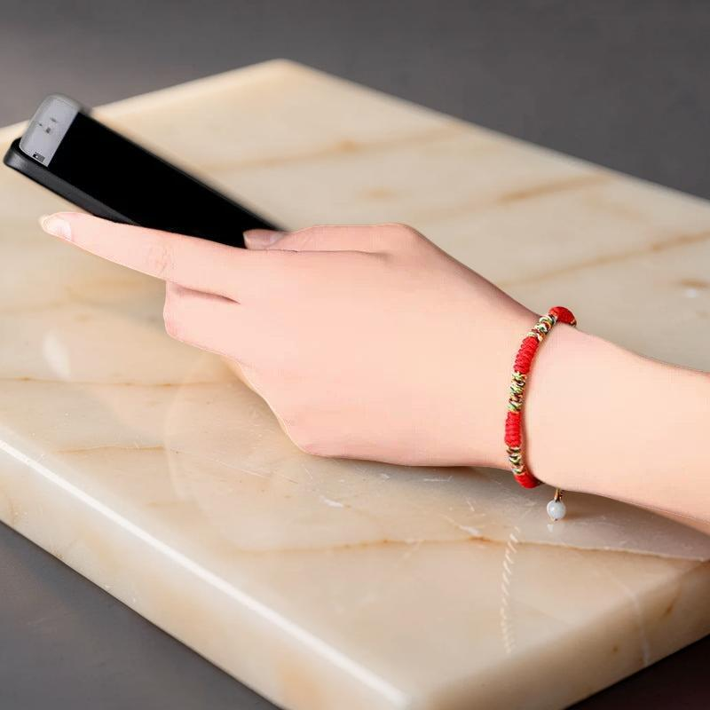 Bracelet Fil Tibétain – Bonheur de Couleur
