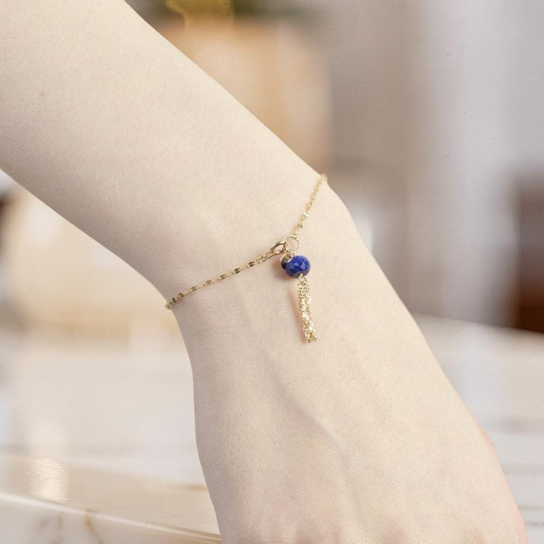Bracelet Fin en Amazonite, Lapis Lazuli ou Péridot – Petits Éclats