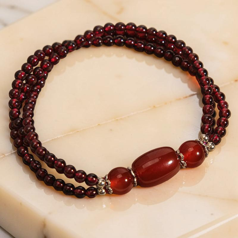 Bracelet Grenat – Énergie Positive