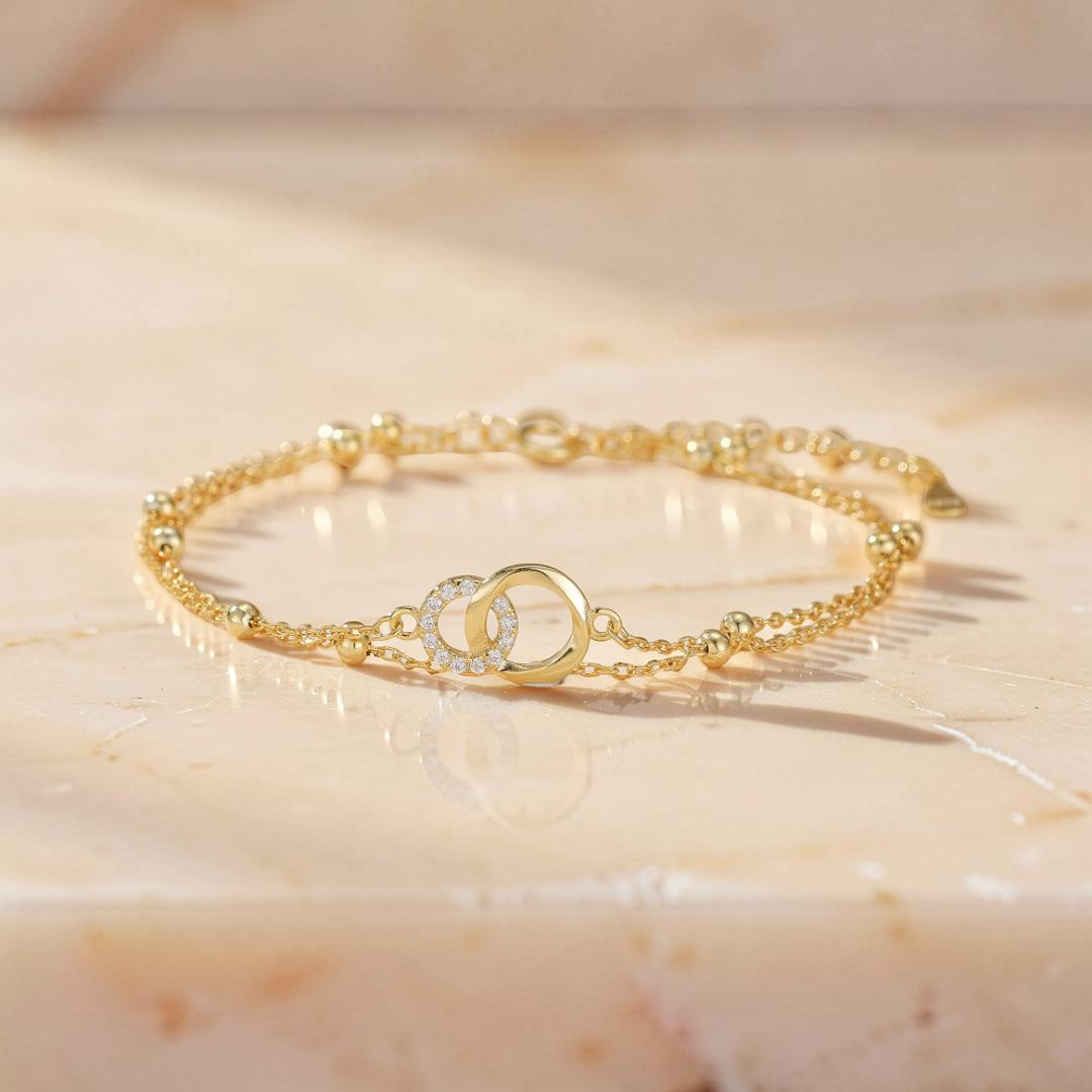 Bracelet Infini – Cercles d’Amour, Argent 925
