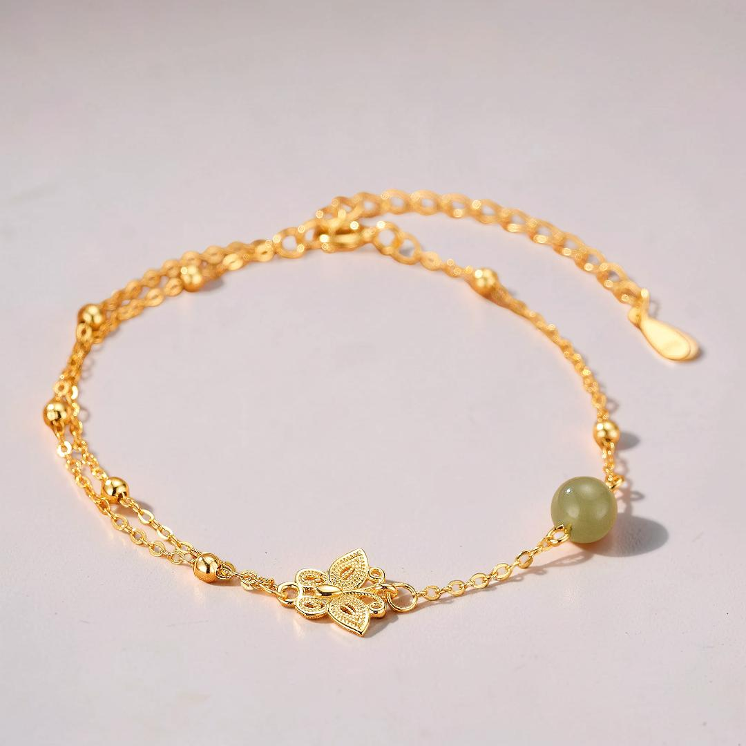 Bracelet Jade – Douceur Aérienne, Argent