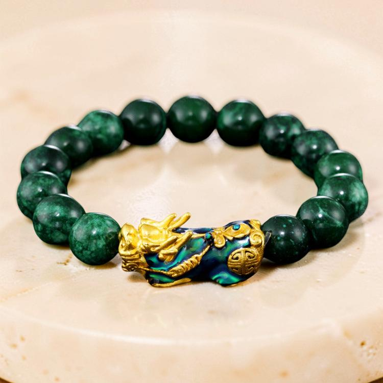 Bracelet Jade et Pi Xiu – Harmonie Céleste