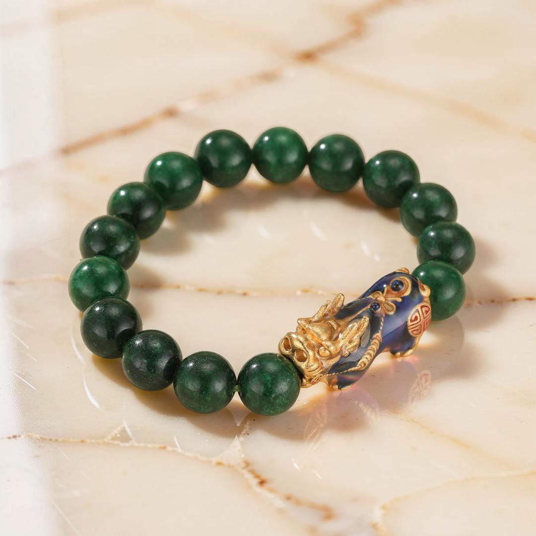 Bracelet Jade et Pi Xiu – Harmonie Céleste