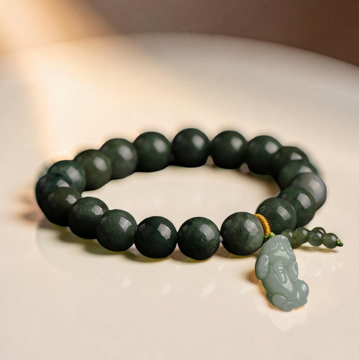 Bracelet Jade et Pi Xiu – Richesse et Succès