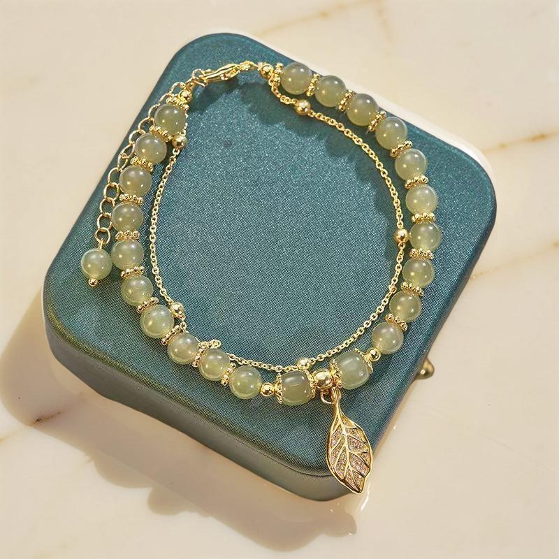 Bracelet Jade – Feuillette d'Orée