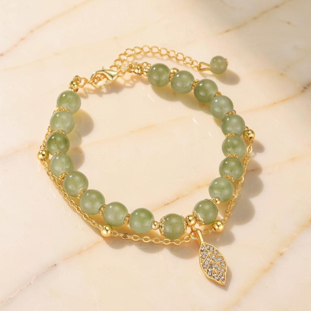 Bracelet Jade – Feuillette d'Orée