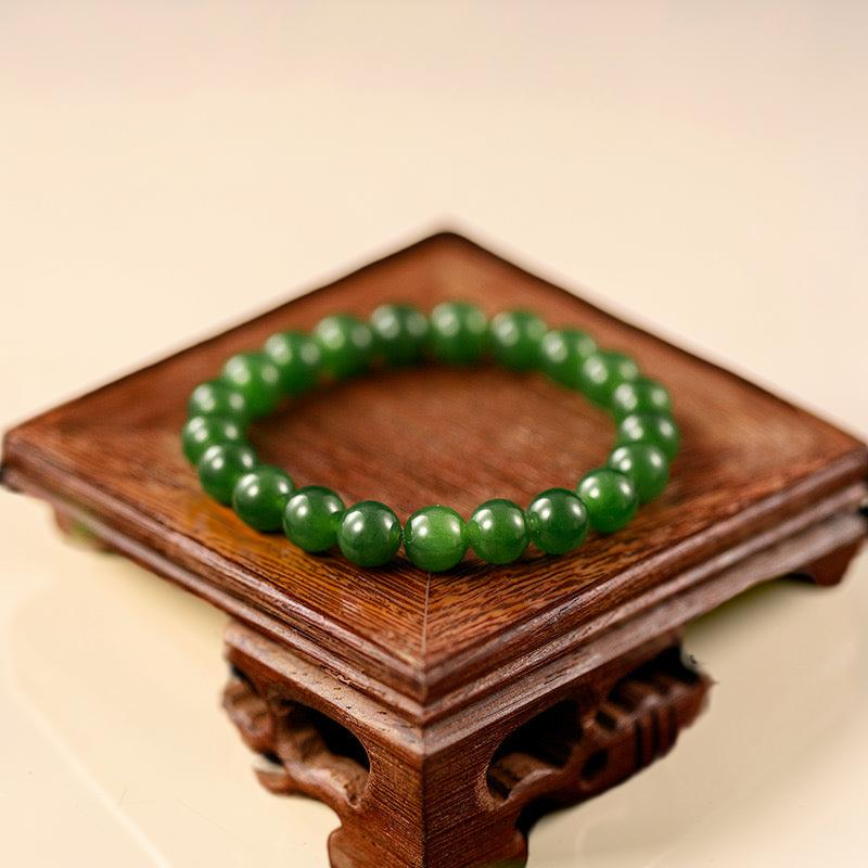 Bracelet Jade – Lotus Sérénité