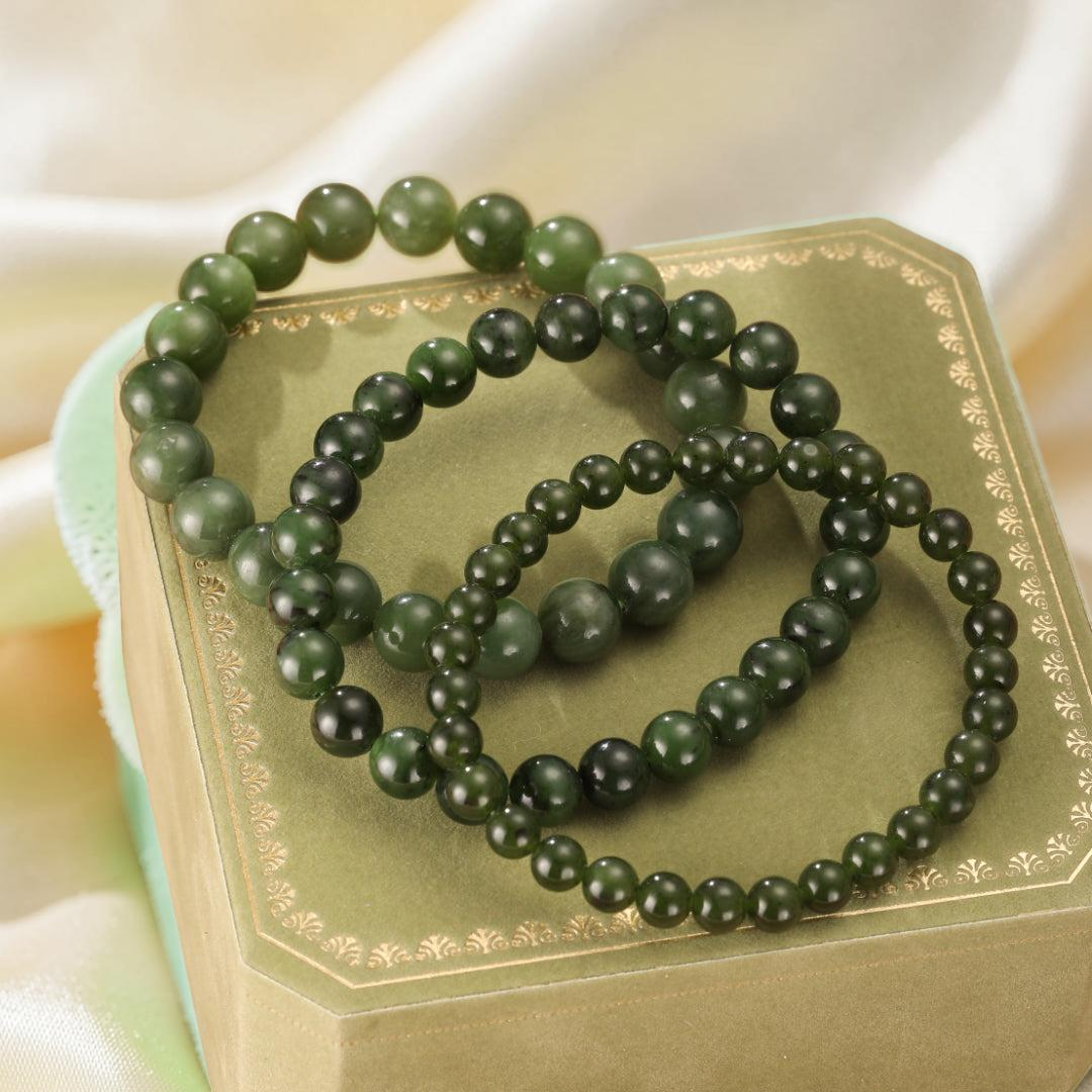 Bracelet Jade Vert – Échos de Sérénité
