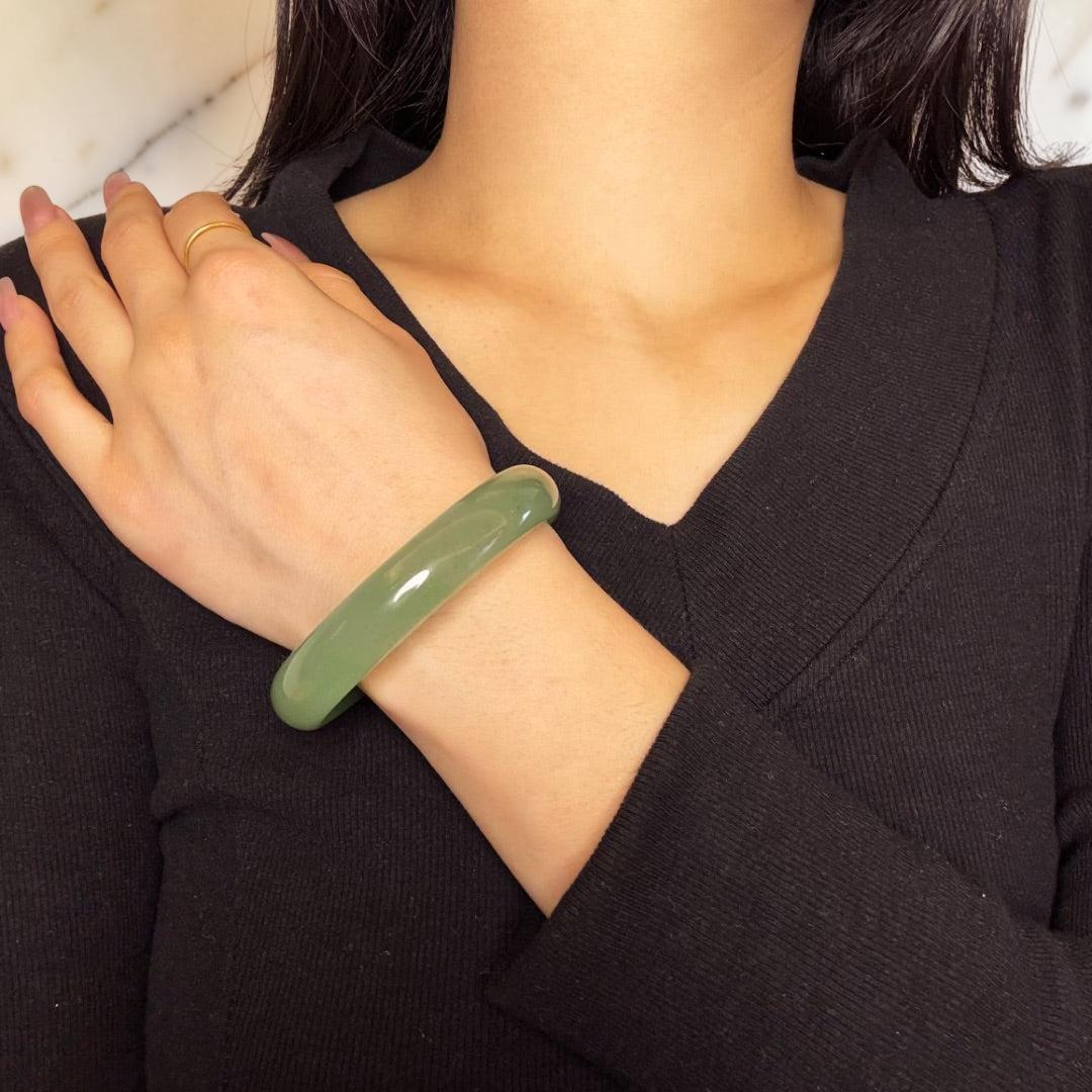 Bracelet Jonc Aventurine – Vitalité Tranquille