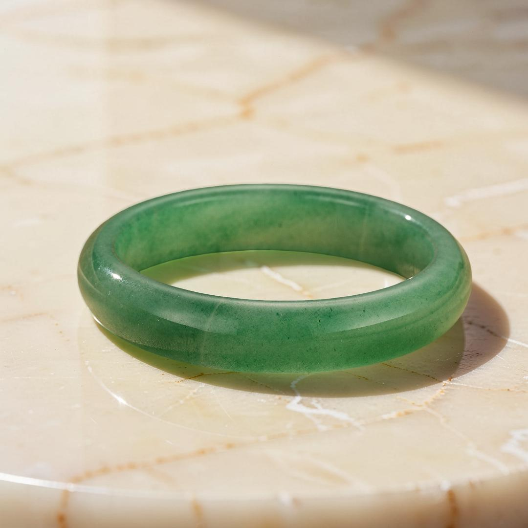 Bracelet Jonc Aventurine – Vitalité Tranquille