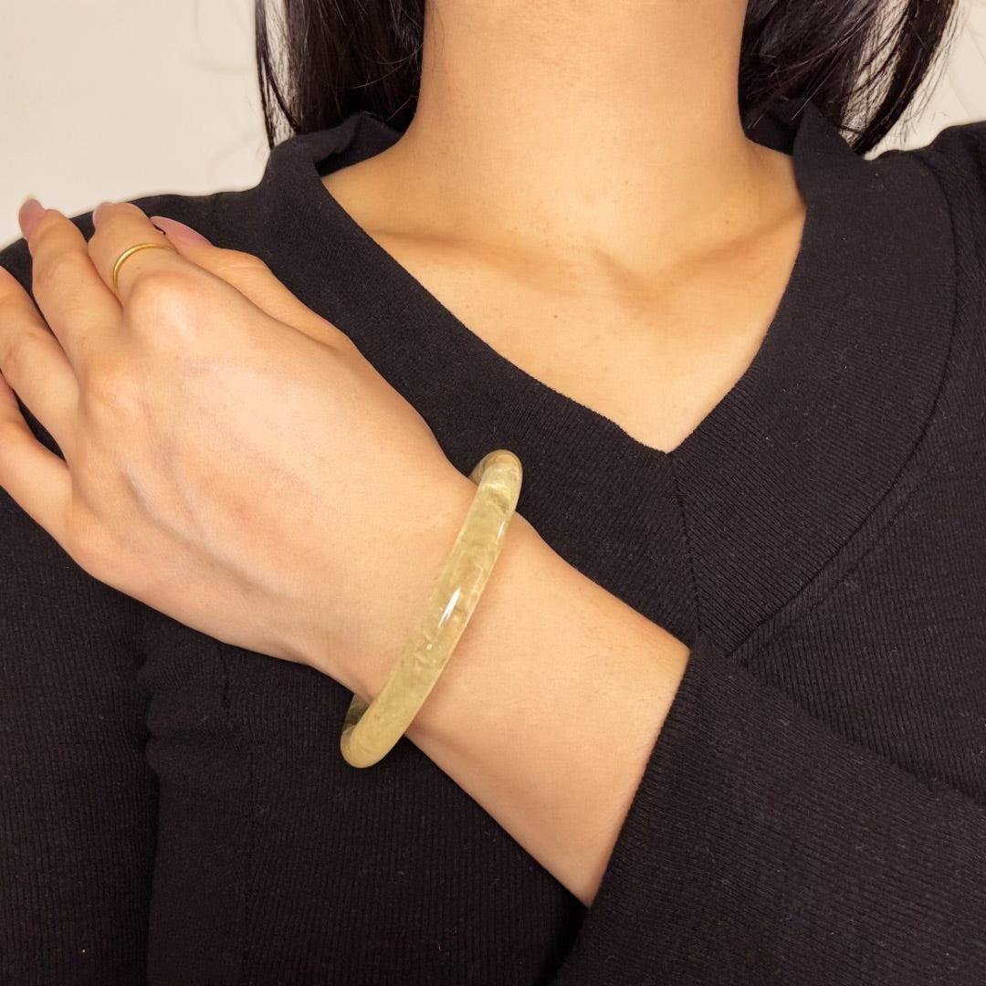 Bracelet Jonc Citrine – Rayonnement Intérieur