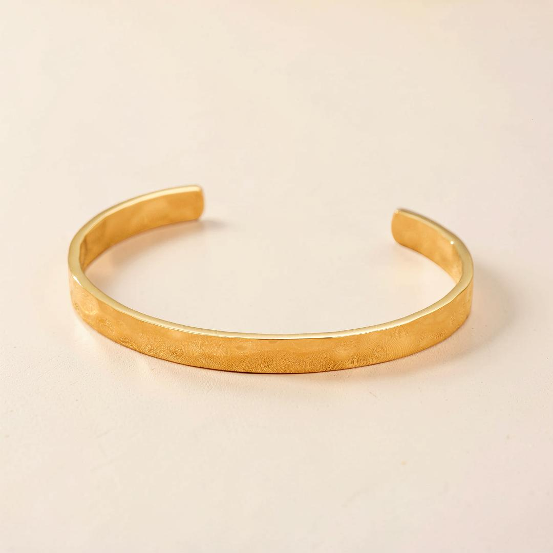 Bracelet Jonc – Éclat Solaire, Acier Inoxydable