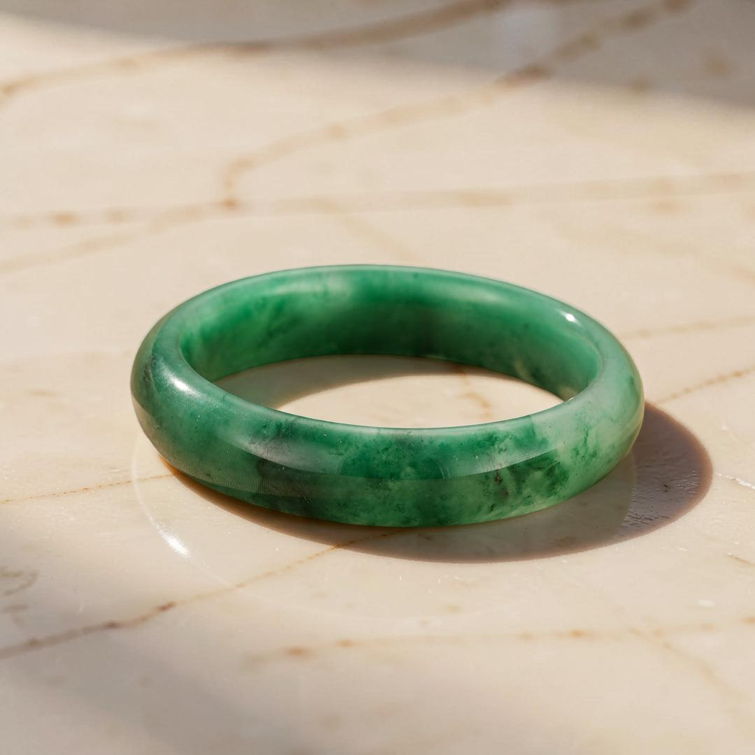 Bracelet Jonc Jade – Éveil Doux