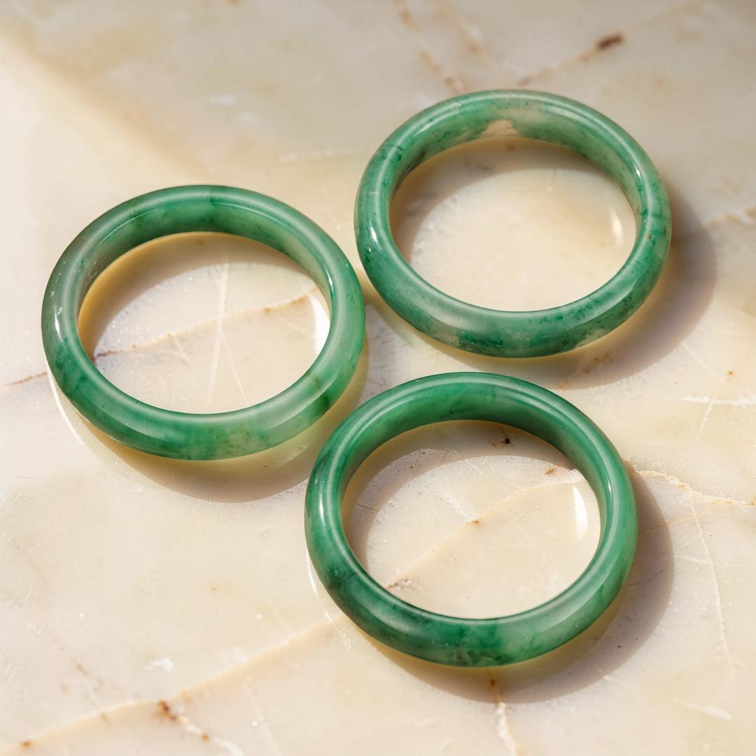 Bracelet Jonc Jade – Éveil Doux