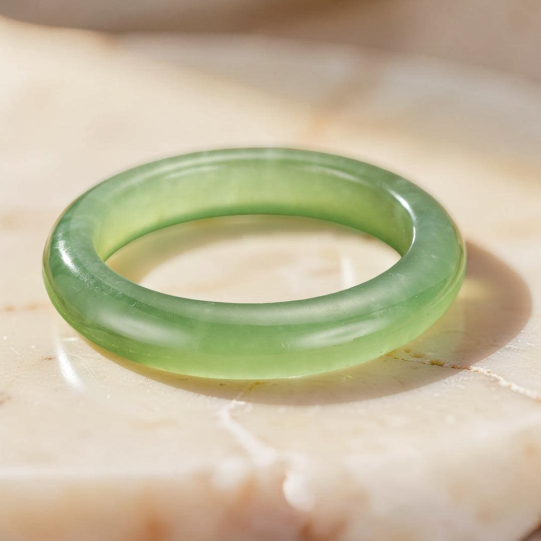 Bracelet Jonc Jade – Vert d’Eau