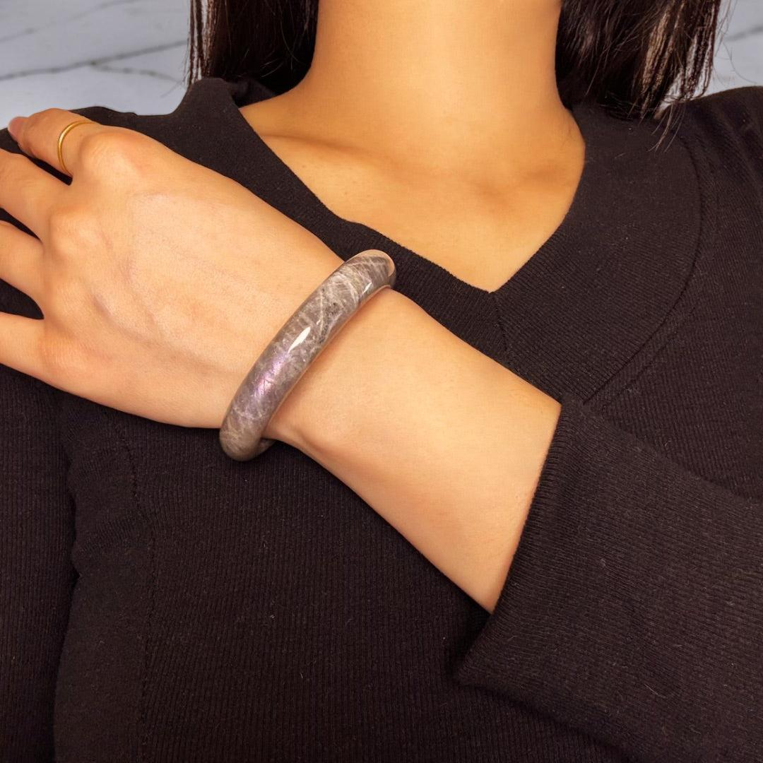 Bracelet Jonc Labradorite – Éveil Intérieur