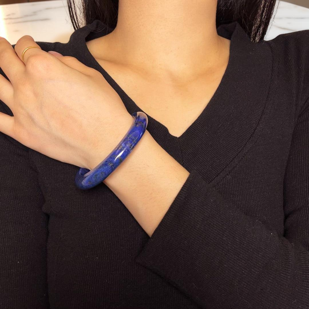Bracelet Jonc Lapis-Lazuli – Harmonie Intérieure