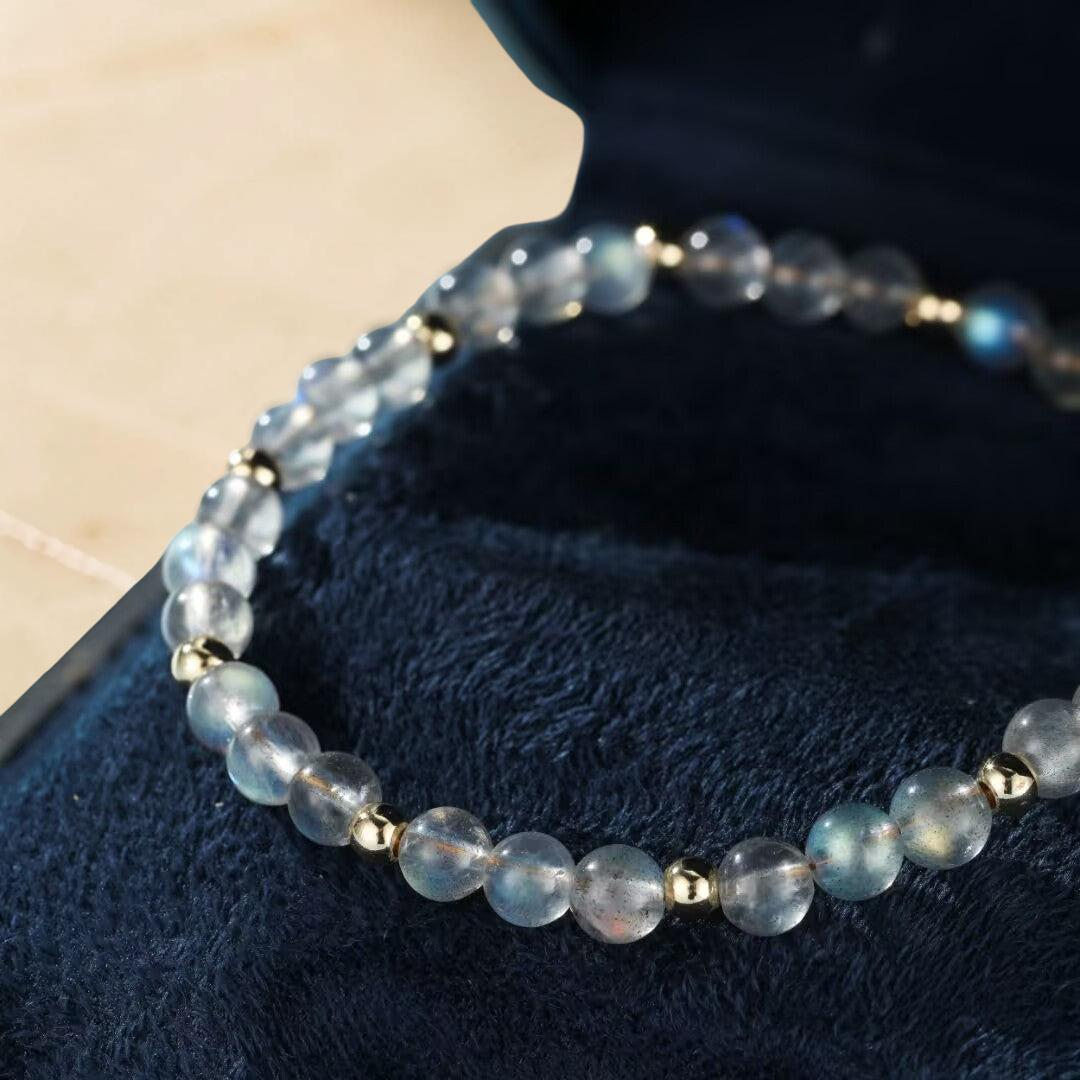 Bracelet Labradorite – Mystère d’Aurore