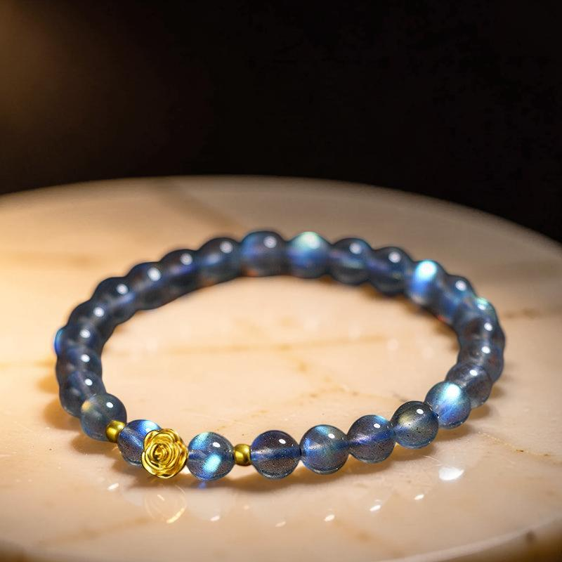 Bracelet Labradorite – Rose Doré