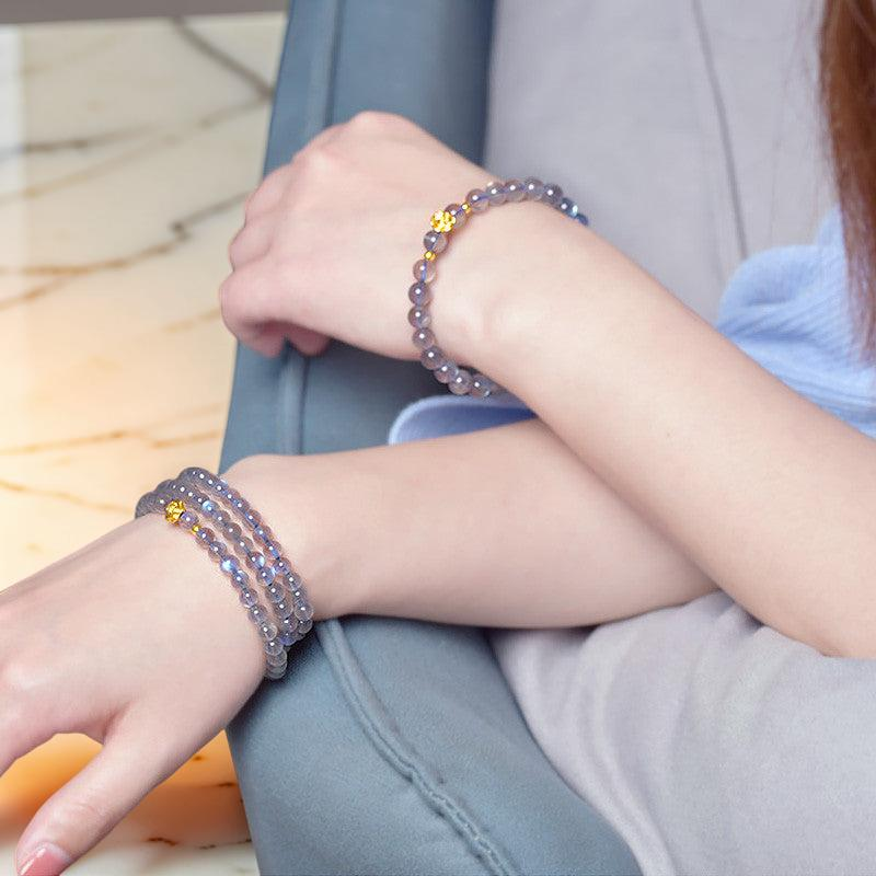 Bracelet Labradorite – Rose Doré
