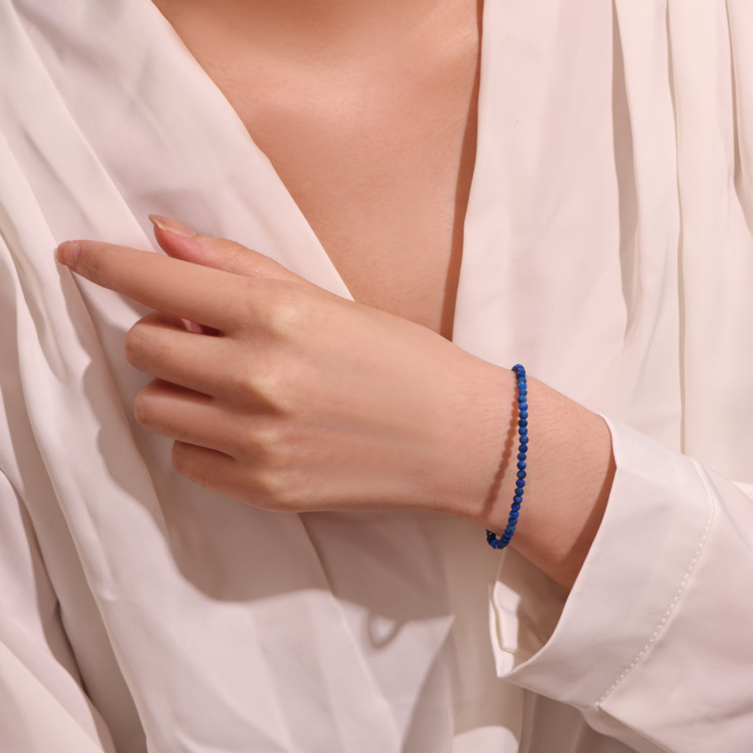 Bracelet Lapis Lazuli – Brillance de Minuit