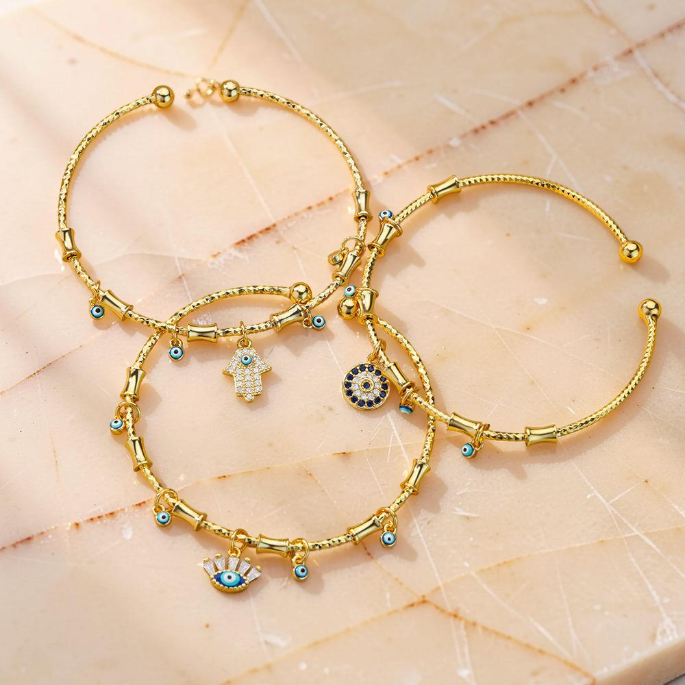 Bracelet Mauvais Œil 'Bénédiction' en Zircon