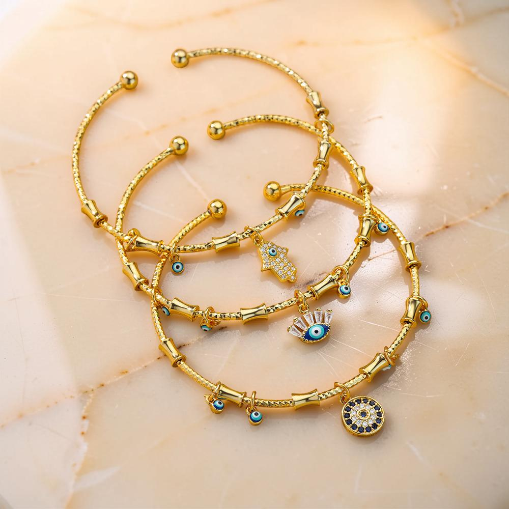 Bracelet Mauvais Œil 'Bénédiction' en Zircon